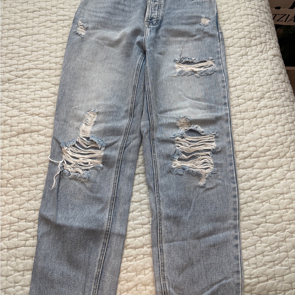 PacSun Light Blue Distressed Boyfriend Jeans